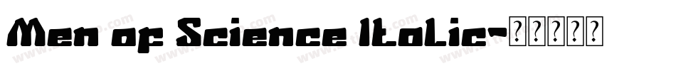 Men of Science Italic字体转换
